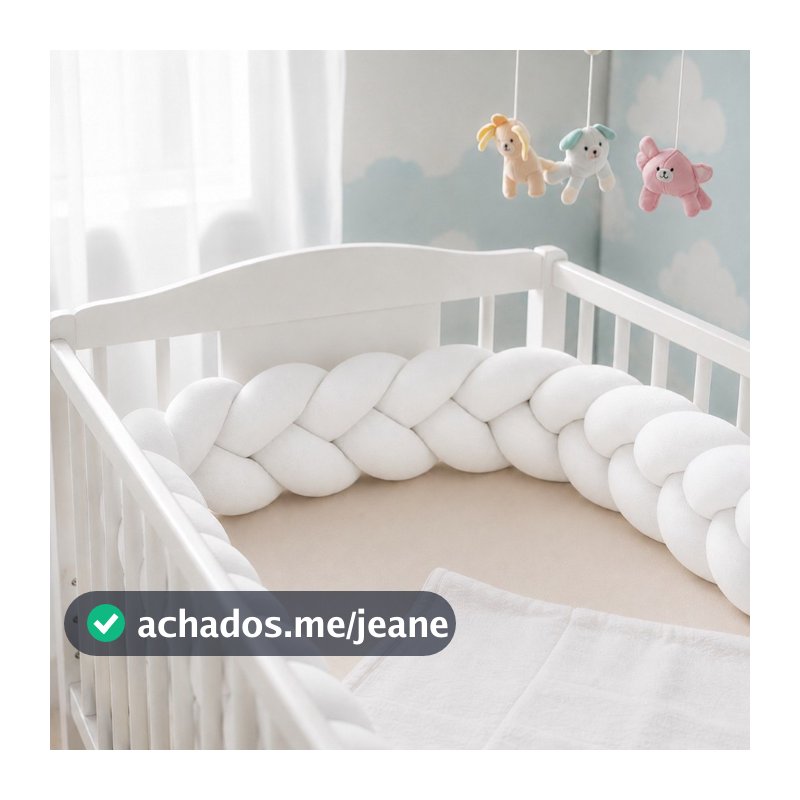 Trança para Berço Avulsa 4 Metros / 5,5 Metros Lisas de Berço Americano/montessoriano Super Promoção