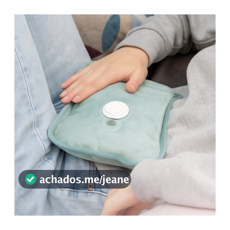 Bolsa de Água Quente/ Almofada Térmica Elétrica para Aquecer Mãos, Aliviar Cólica e Dores Musculares