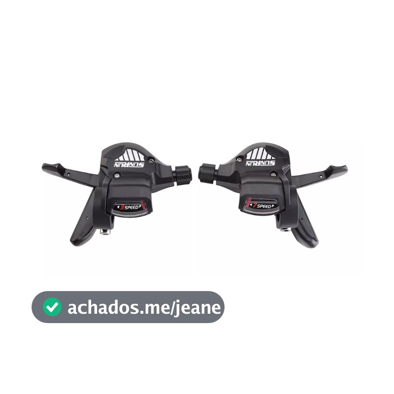 Alavanca Passador Trocador Rapid Fire Marcha 21 Velocidades  Bike Tipo Shimano S/ Maçaneta Com Cabos