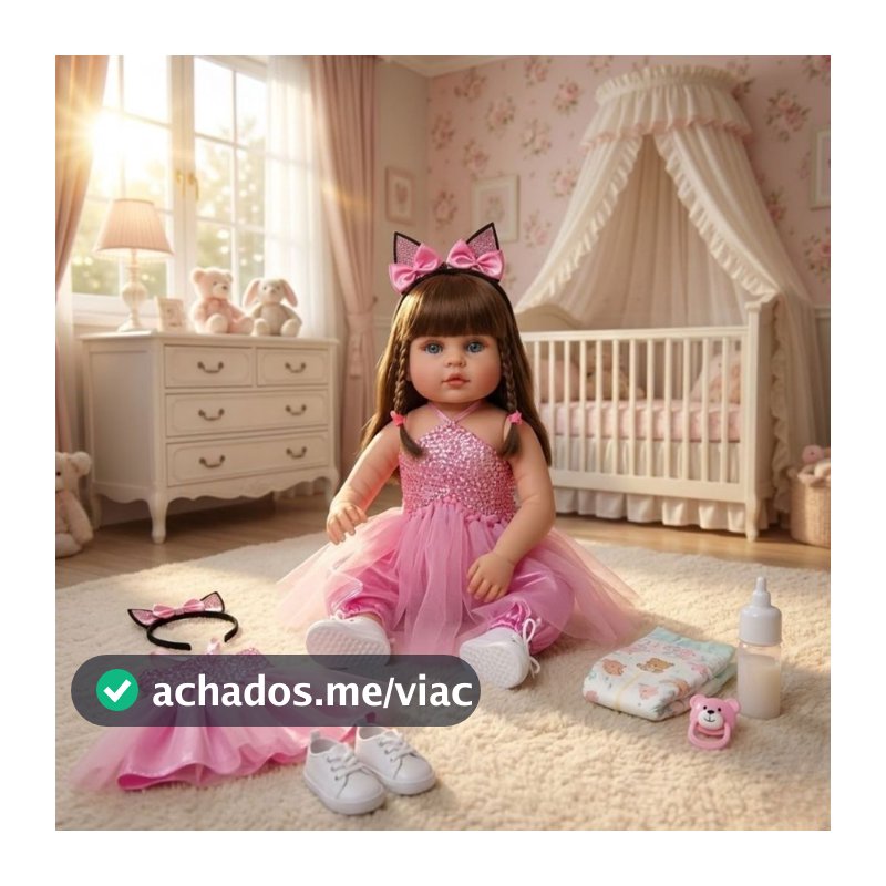 Bebê Reborn Boneca Realista Bailarina 100% Silicone Promoção