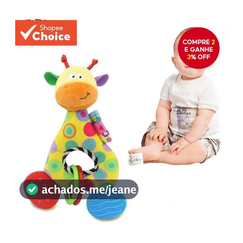 Brinquedos De Pelúcia Para Bebês Macia Girafa Infantil De Algodão Rattle Doll Toy