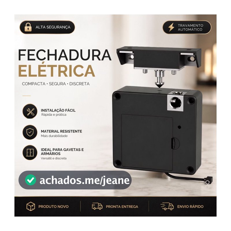Fechadura Invisível Rfid Eletrônica Sensor Inteligente Para Móveis