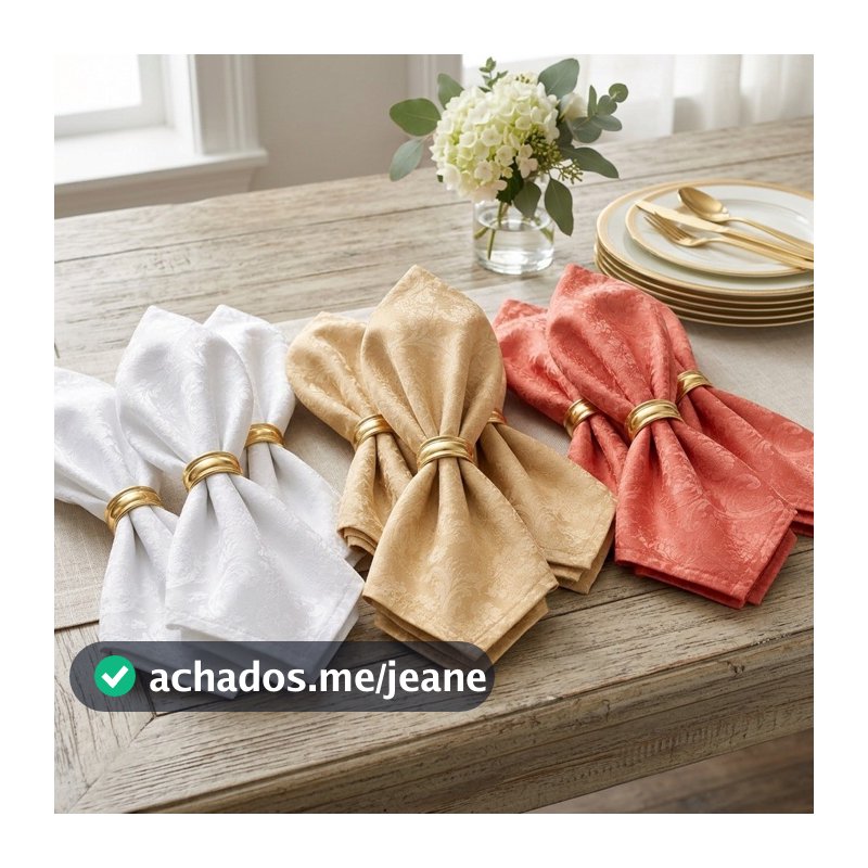 Guardanapos em Tecido Jacquard-  40x30cm Mesa posta, decoração luxo