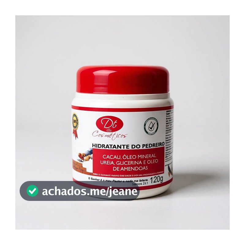 Hidratante com Ureia 120gr–Creme do Pedreiro para Pele Seca e Áspera O MAIS VENDIDO PRA PÉS RACHADOS
