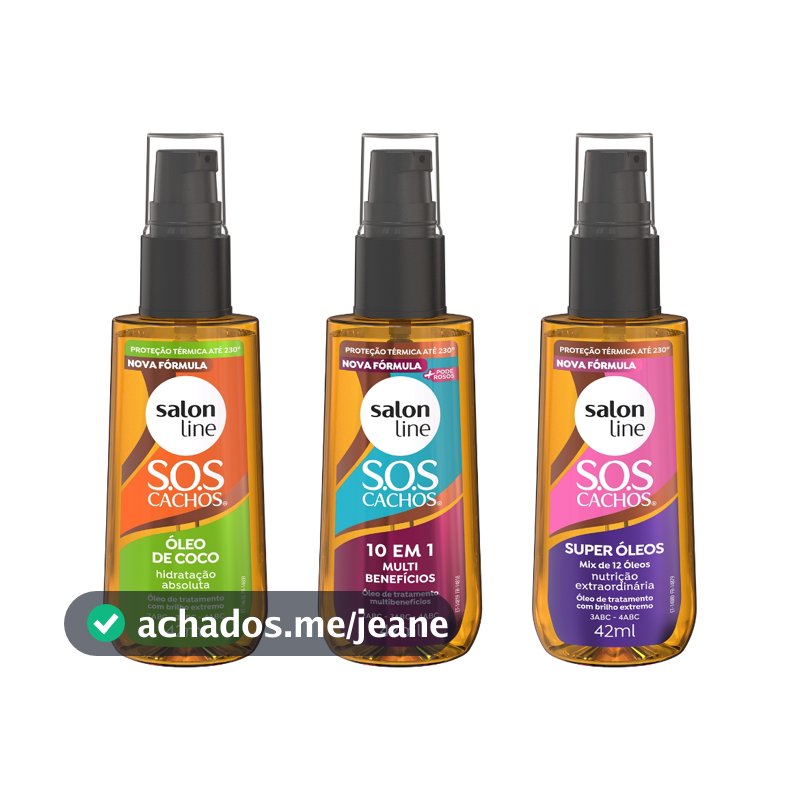 Kit com 3 Óleos de Tratamento Coco, Super Óleos e Multibenefícios