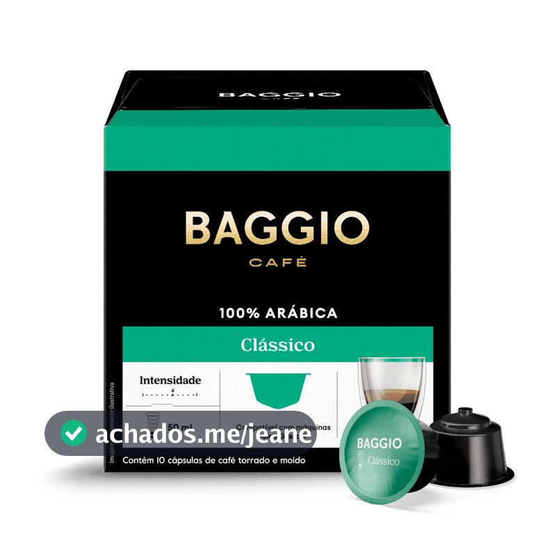 Baggio Café - Cápsulas de Café Clássico Compatível com Dolce Gusto® - 10 unidades.