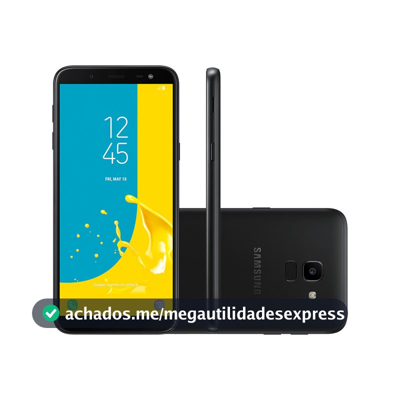Smartphone Samsung Galaxy J6 32GB RAM 2GB Tela 5.6" Android 8.0 Câmera 13MP - Vitrine
