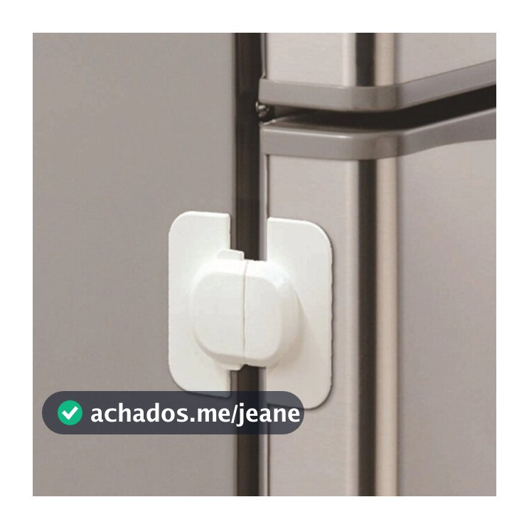 Trava para Porta de Geladeira Ordene Protetor Segurança Criança Proteção Bebê