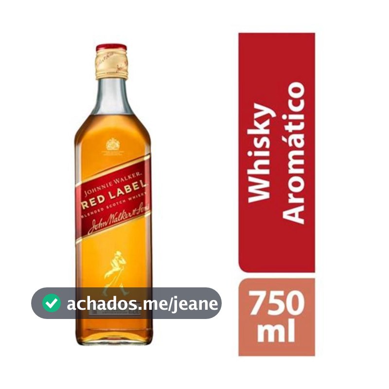 Whisky Escocês Johnnie Walker Red Label 750ml