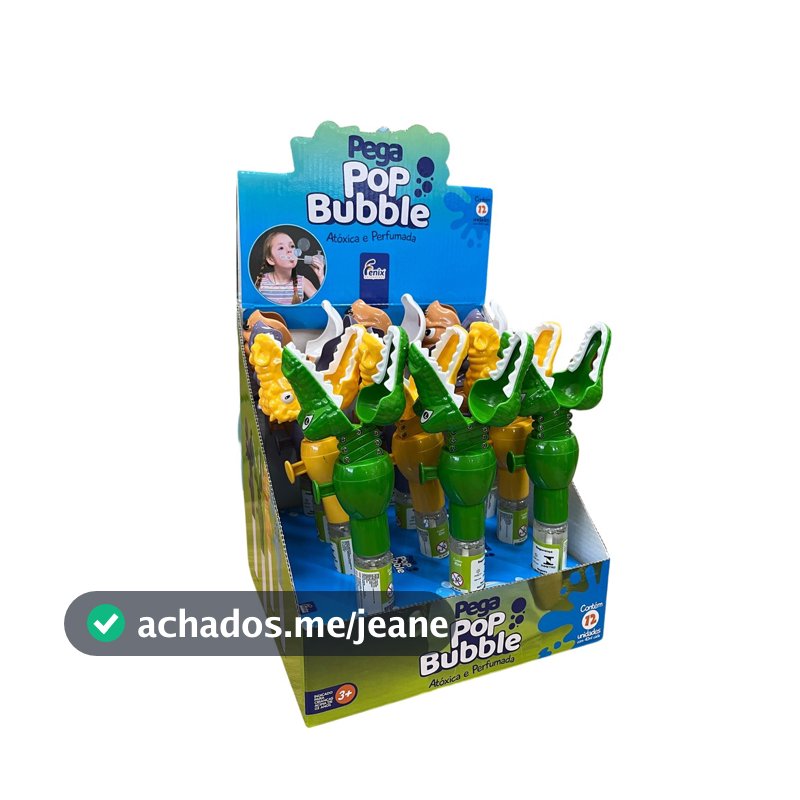 Dinossauro Brinquedo Infantil Pop Bubble Pegador alça Coisa Unitário Sortido Fenix - DPB-091