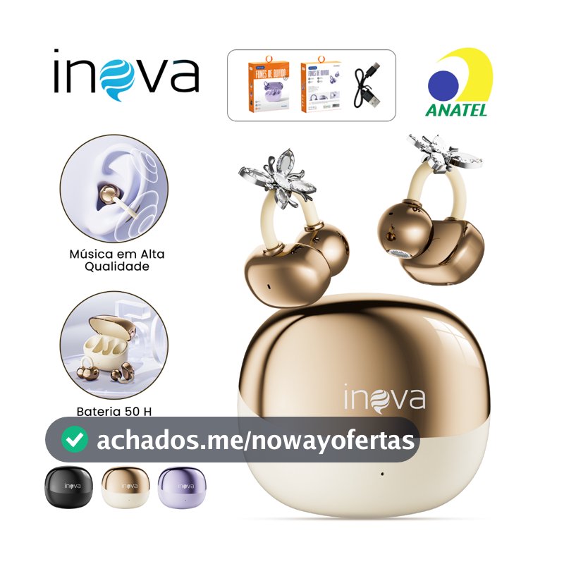 INOVA 2026 Fone De Ouvido Bluetooth 6.0 Toque DE Impressão Digital 50H Autonomia ANC Cancelando Ruíd