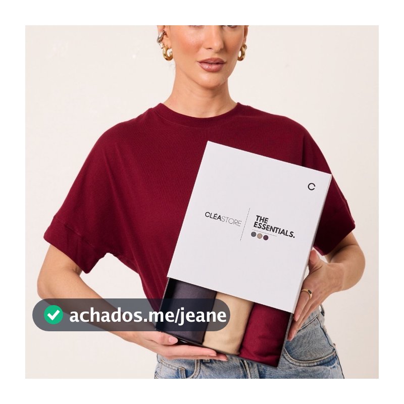 Kit 3 T-Shirts Oversized Intense Algodão Cléa Store
