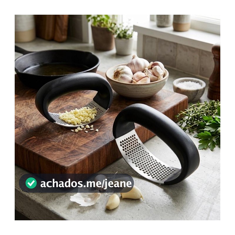 Espremedor Alho Inox Manual Amassador Triturador Cozinha Utensílio Doméstico Pratico
