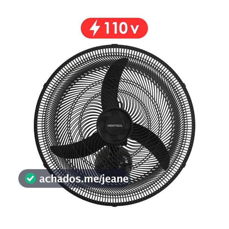 Ventilador De Parede 50 Cm Ventisol new 127V