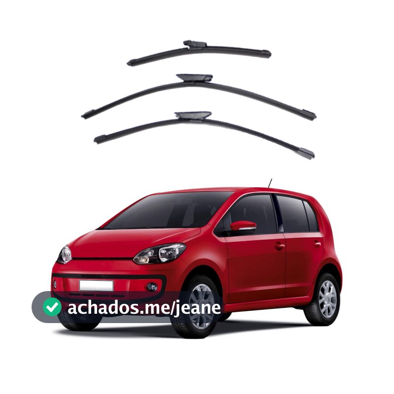 Kit Palheta Limpador Parabrisa Proteção Chuva Volkswagem VW Up 2014 à 2023