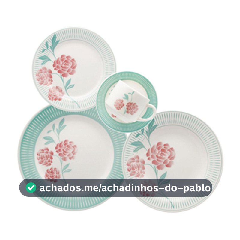 Aparelho De Jantar 20 Peças Bloom Oxford
