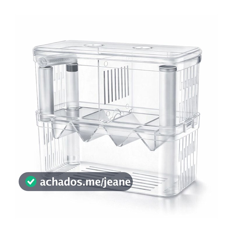 Criadeira Maternidade Acrilica Flutuante Multifuncional Aquatank P/ Peixes 18,5 x 9 x 15x5cm