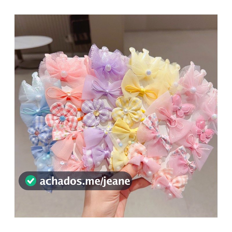 kit 10/20 Presilha Prendedor de Cabelo Estilo Coreano Para Meninas 025-057