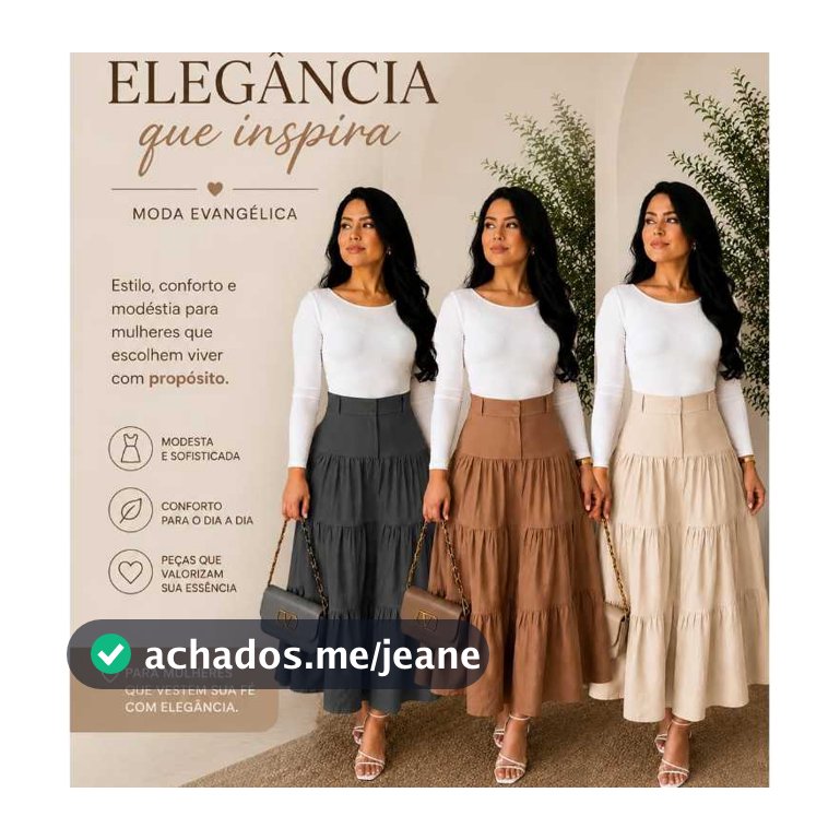 SAIA LONGA 3 MARIAS CINTURA ALTA