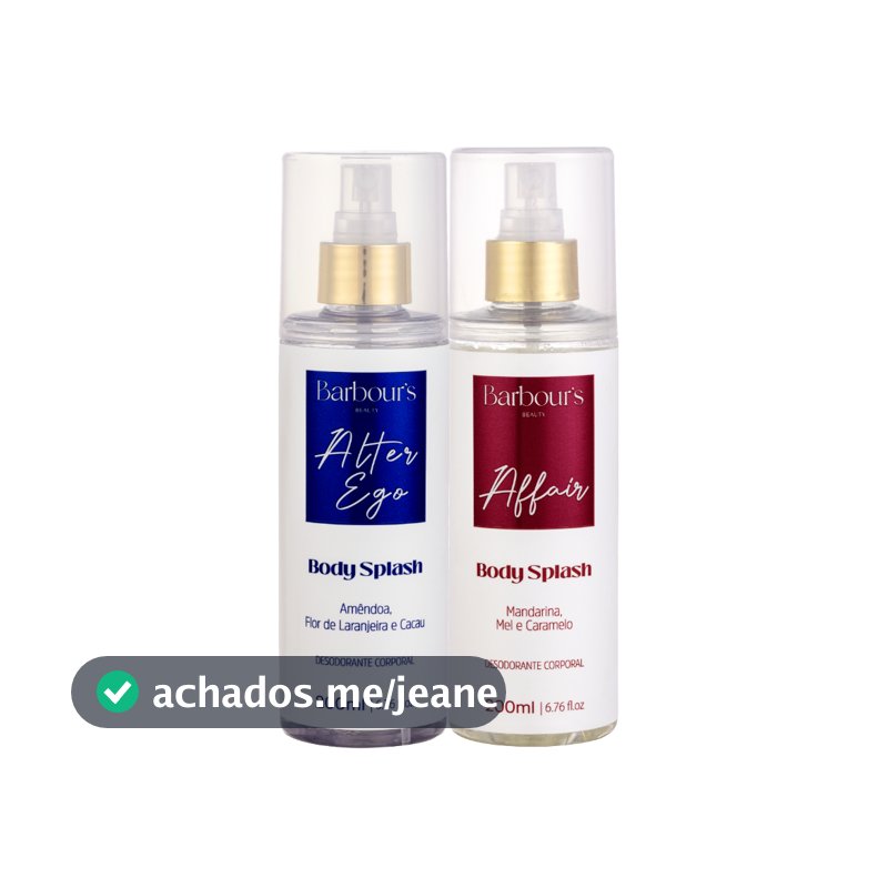 Kit Body Splash Alter Ego e Affair 200ml Barbour's Beauty