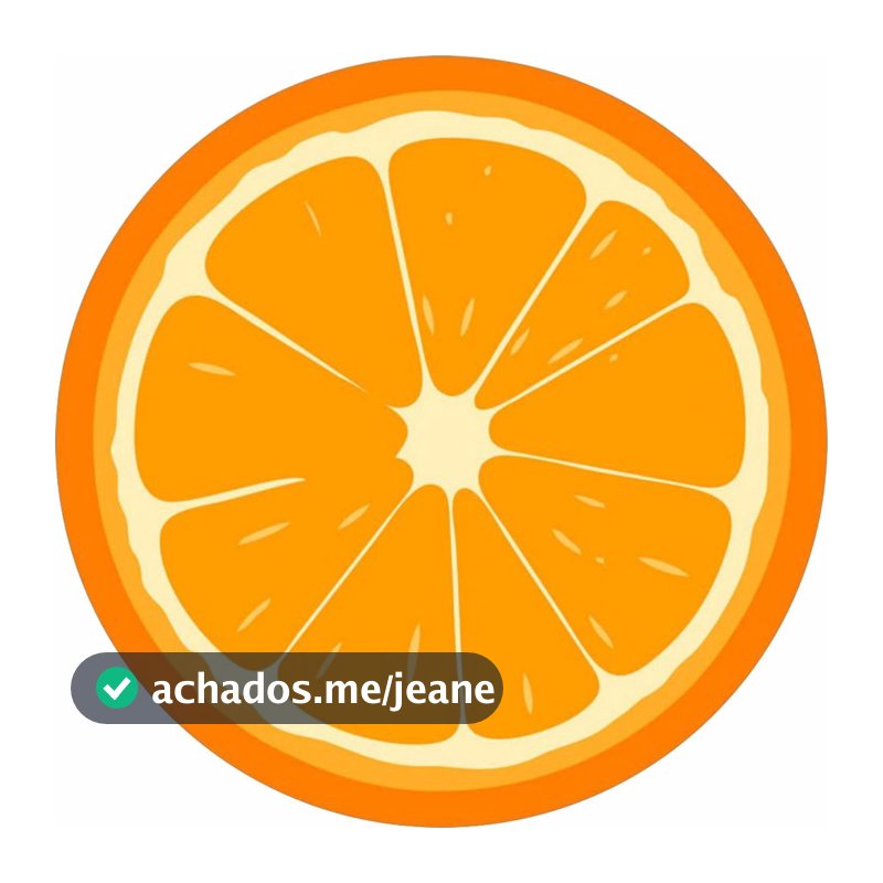 Painel em Lona Redondo Sem Elástico - Laranja - Lona Fosca
