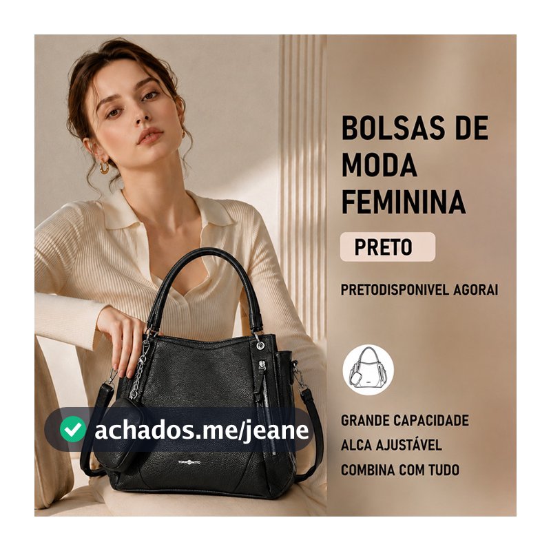 TOMI MITO Bolsa Mochila Feminina Grande De Ombro Com Alça Transversal De Couro PU TM9034