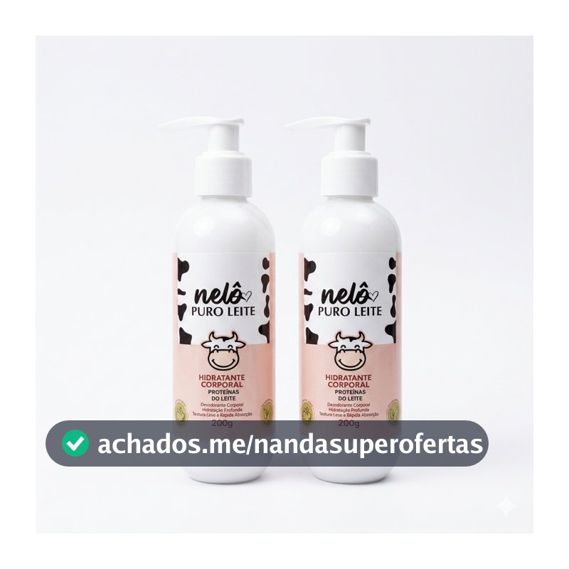 Kit 2 Hidratante Corporal Puro Leite Vaquinha Nelô 200g