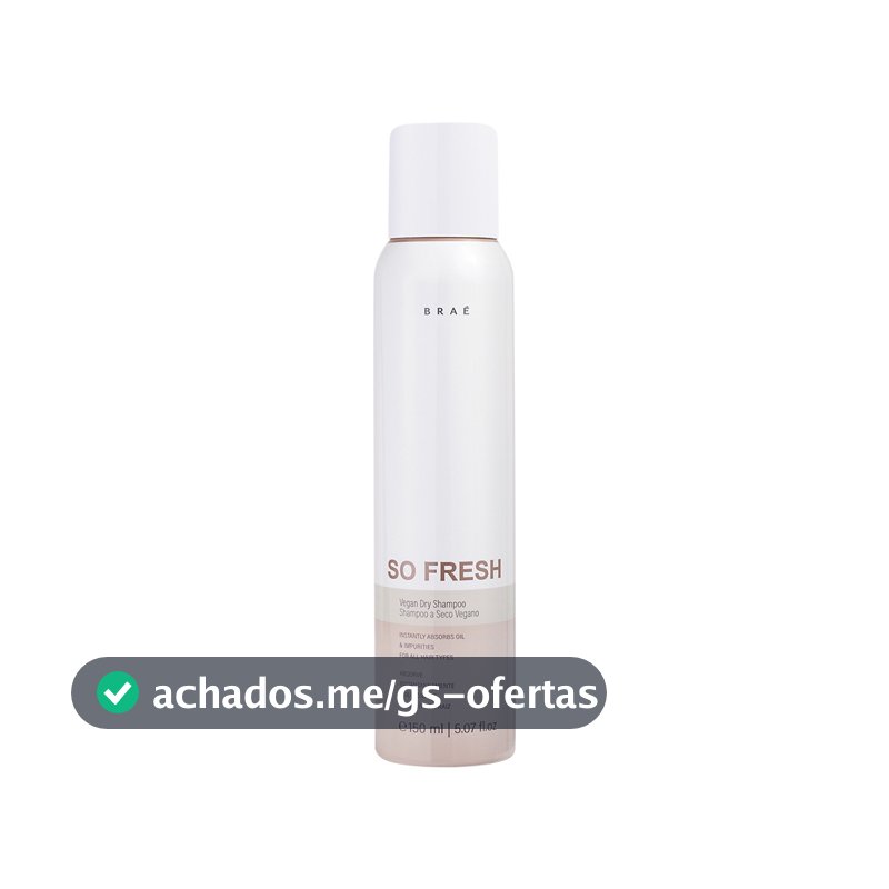 Shampoo A Seco Vegano Braé So Fresh - 150ml