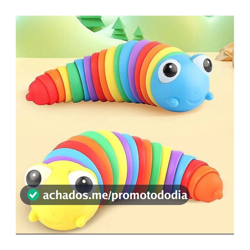 Lesma Caracol Lagarta De Minhocas Articulada Alivia o Estresse Sensorial de Mão com Luzes