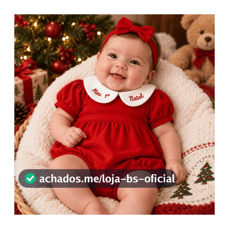 Roupa de Natal bebê body meu primeiro natal