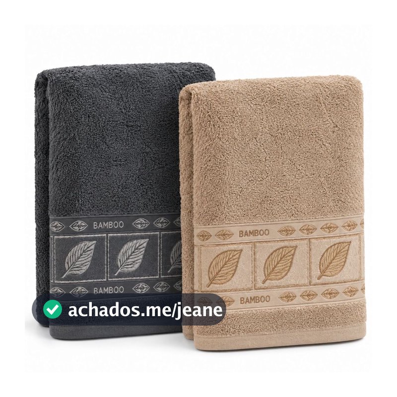 Kit Com 2 Toalhas de Banho Grandes 70x140cm. Toalhas Grandes e Macias, 2 Toalhas Com Alta Absorção.