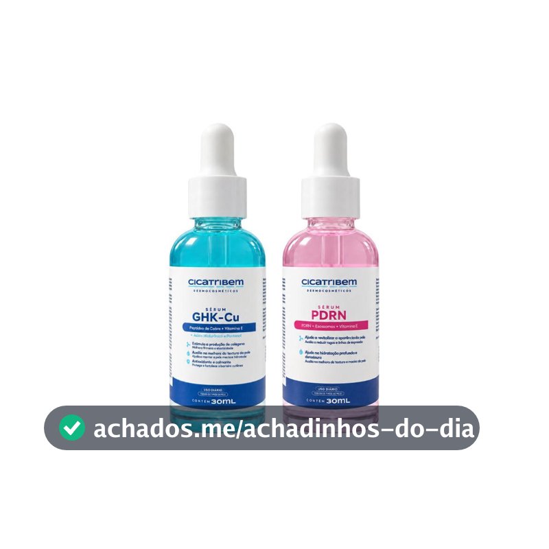 Kit Skincare Pele Coreana Cicatribem 2 Séruns Facial PDRN Exossomos e GHK-Cu Peptídeo de Cobre Ácido Hialurônico Niacina