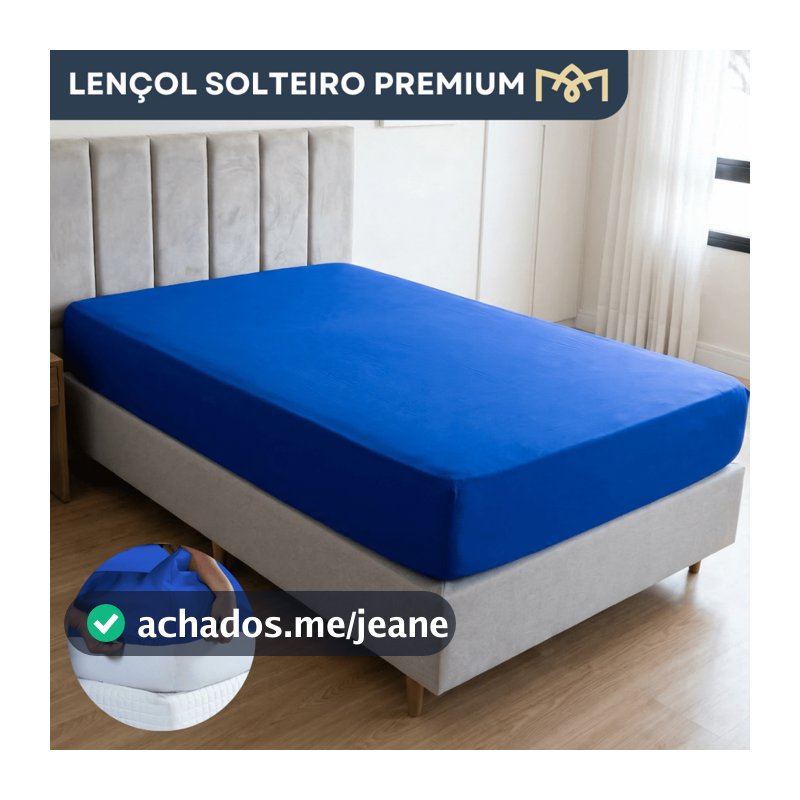 Lençol Solteiro Padrão Avulso Percal 170 Fios C/ Elástico Toque Macio Suave E Confortável Premium