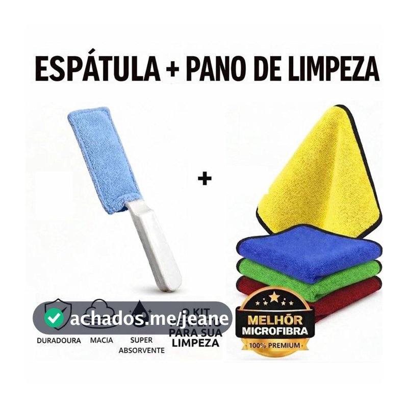 Limpador De Transpasse Espatula Limpa Vidros Janelas E Box
