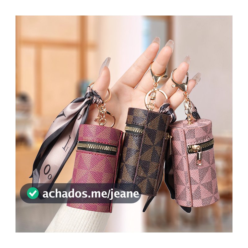 Flor antiga bolsa de moedas novo estilo Retro pequeno saco pingente fone de ouvido saco batom Mini chaveiro saco