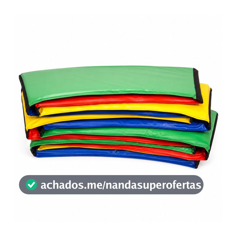 Protetor de Molas Infantil para Cama Elástica Redonda – Colorido e Acolchoado