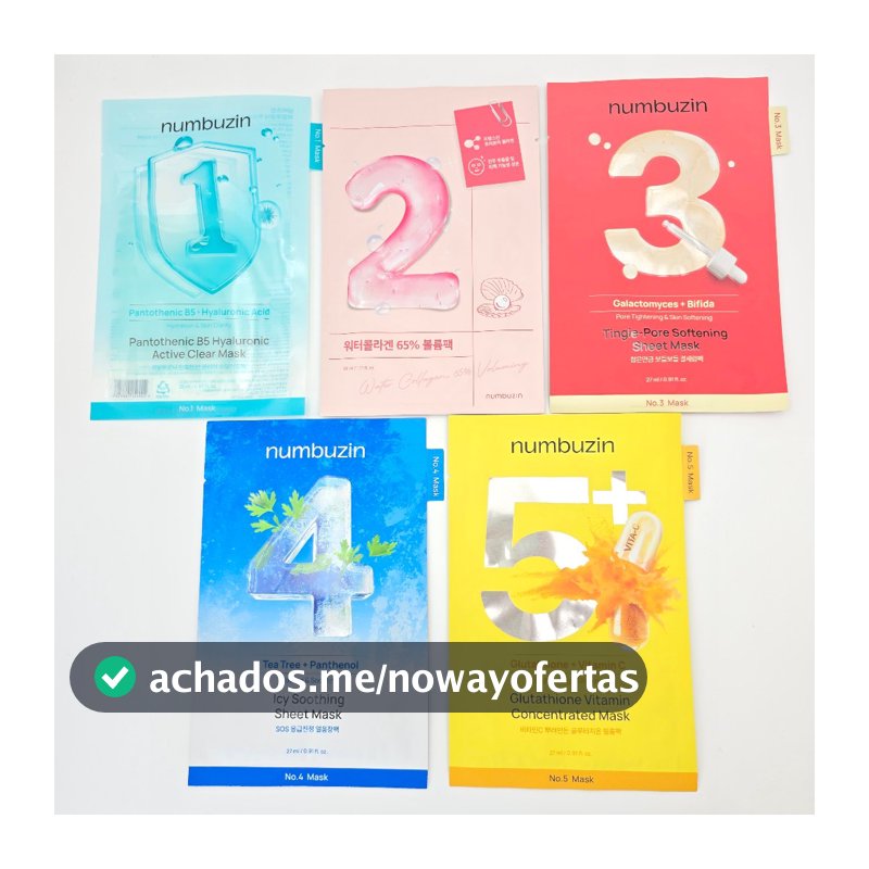 [numbuzin] Máscara Em Folha 27ml/33ml  1ea/4ea