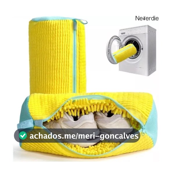 Bolsa para Lavar Sapato Tênis na Máquina de Lavar Prático