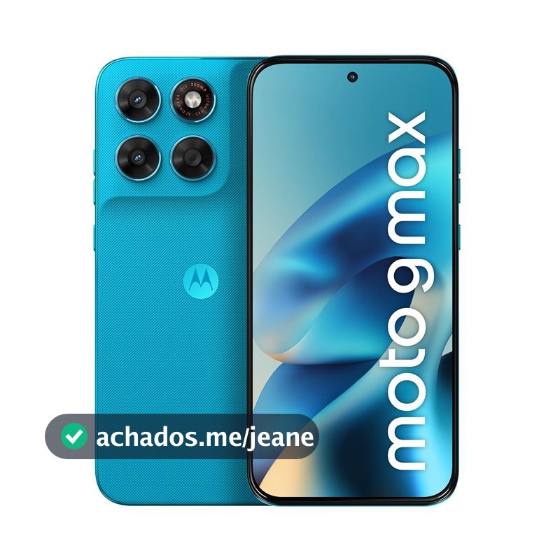 Smartphone Motorola Moto G Max 5G 256GB 8GB RAM Câmera Principal 200MP + 8MP Câmera Frontal 32MP 6.8" 5200mAh Azul Claro