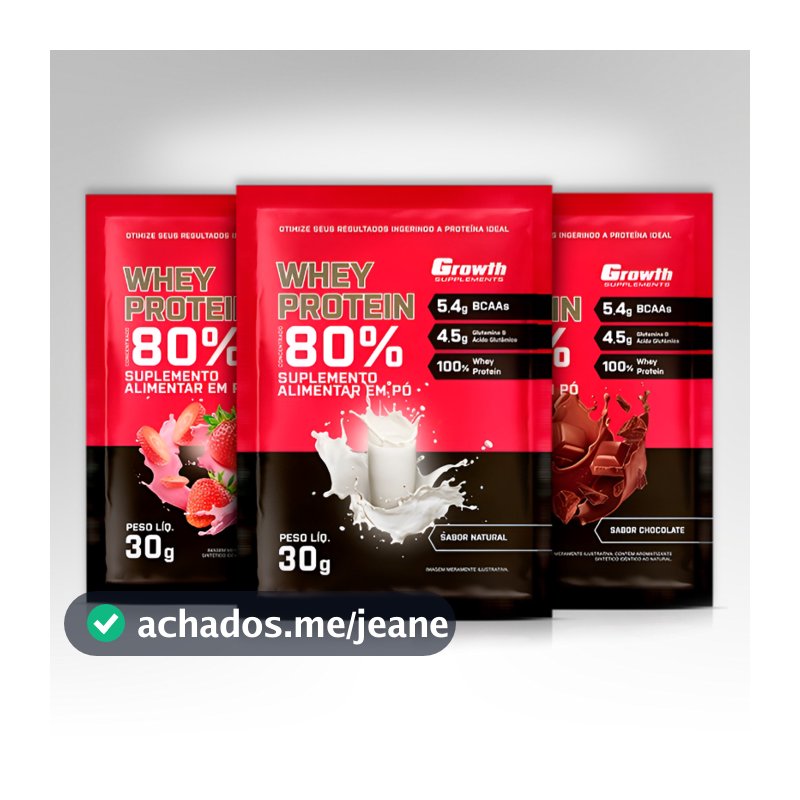 1x DOSE Whey Protein Concentrado 80% Sachês de 30g - GSupplements