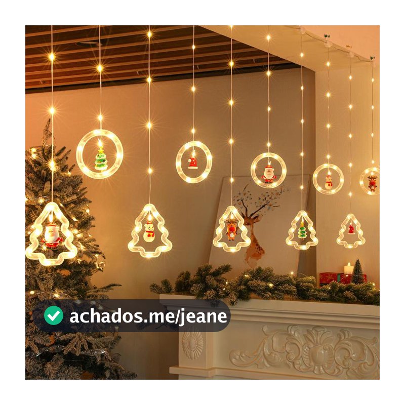 Luminária Cordão Fio De Luz LED Com Pisca Pisca 110V De Cobre Para Decoração De Natal Pisca Pisca O1