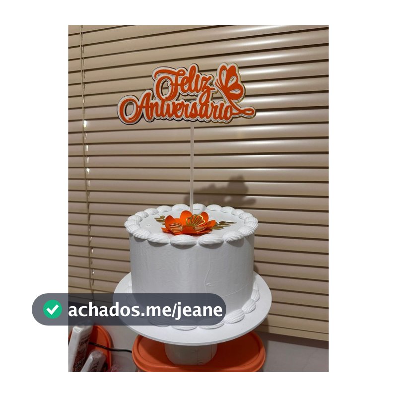 Topo de bolo Feliz Aniversário 3D camadas papel decorativo festa aniversário elegante pronto para usar