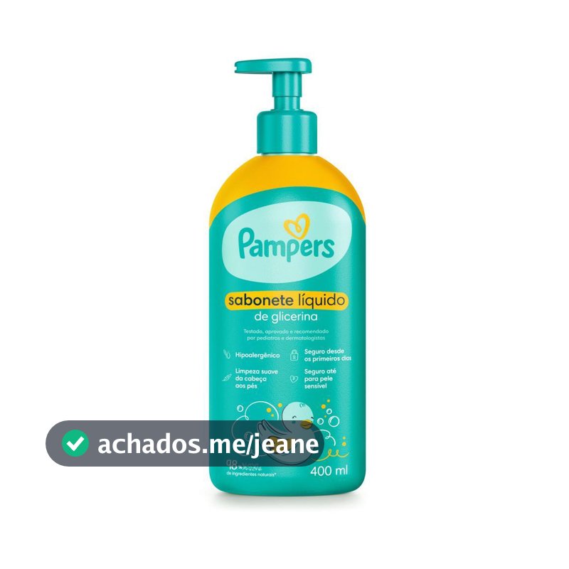 Pampers Sabonete Líquido de Glicerina 400ml