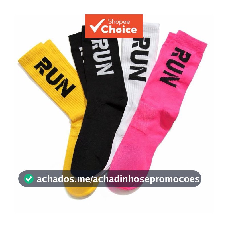 Kit 3 Pares de Meias Esportivas Unissex para Corrida e Caminhada em Poliamida – Envio Rápido