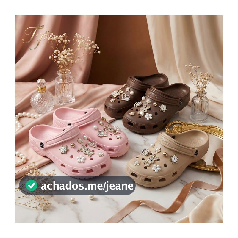 Sandália Feminina Chinelos de Praia Com Enfeites Luxo Confortável Eva