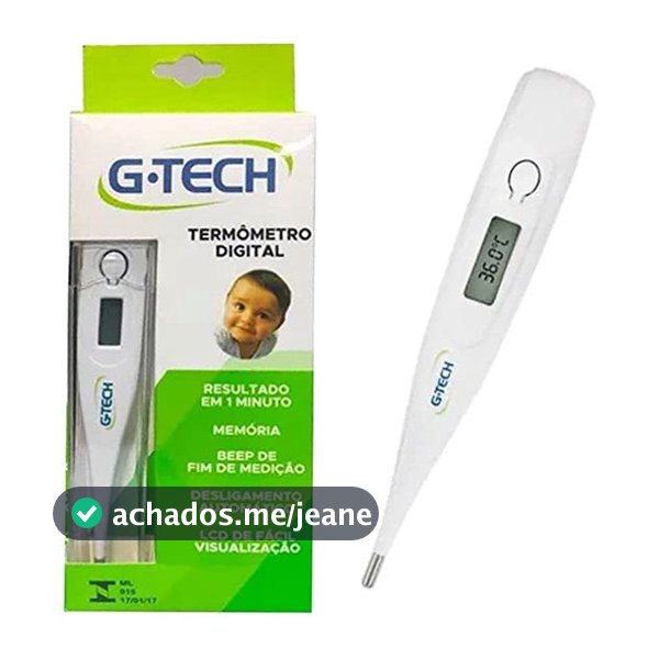 Termômetro Digital G-tech Branco