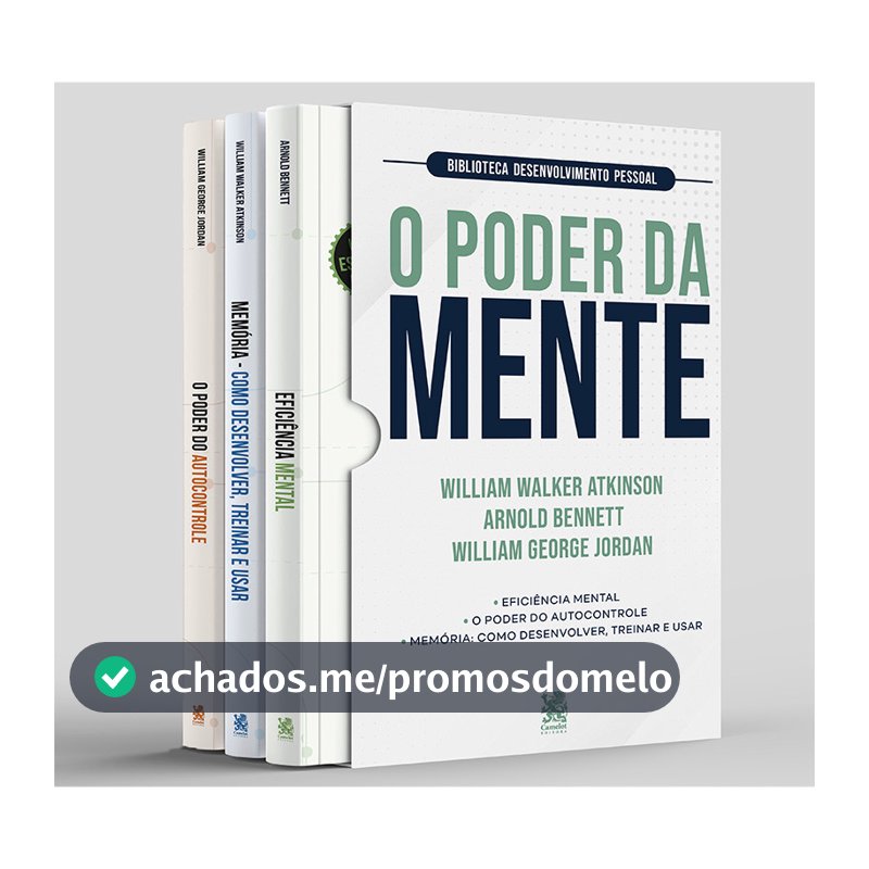 Biblioteca Desenvolvimento Pessoal: O Poder da Mente - Box com 3 Livros