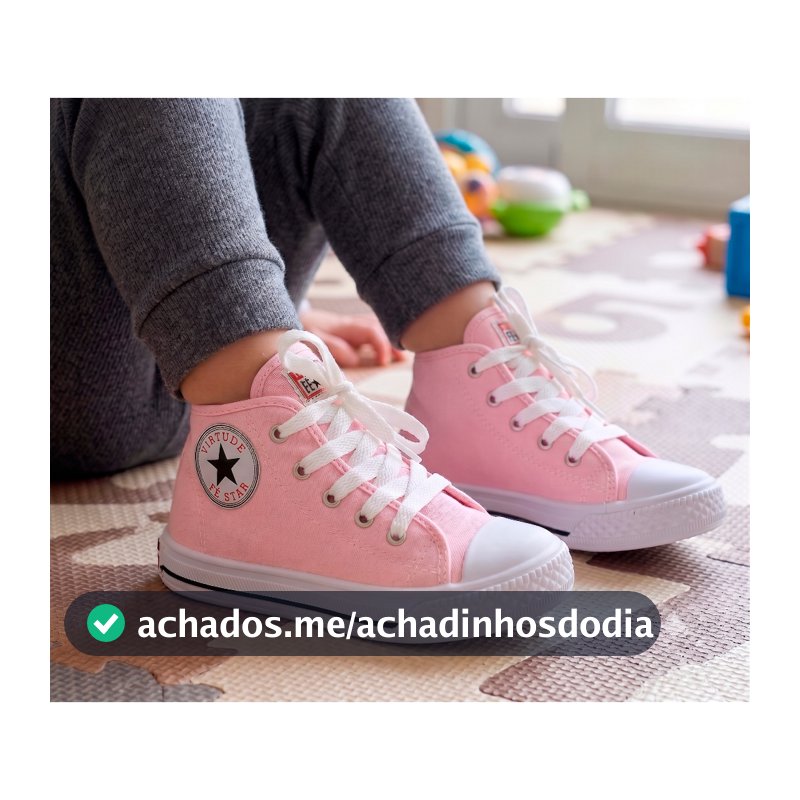 Tênis Botinha Star Infantil Menina e Menino Masculino e Feminino Casual Qualidade Confort Promoção