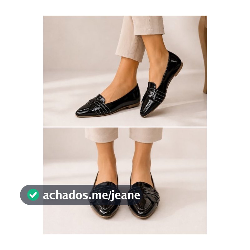 Sapatilha feminina Maria bico fino moda doa a dia estilo mocassim casual confortável.