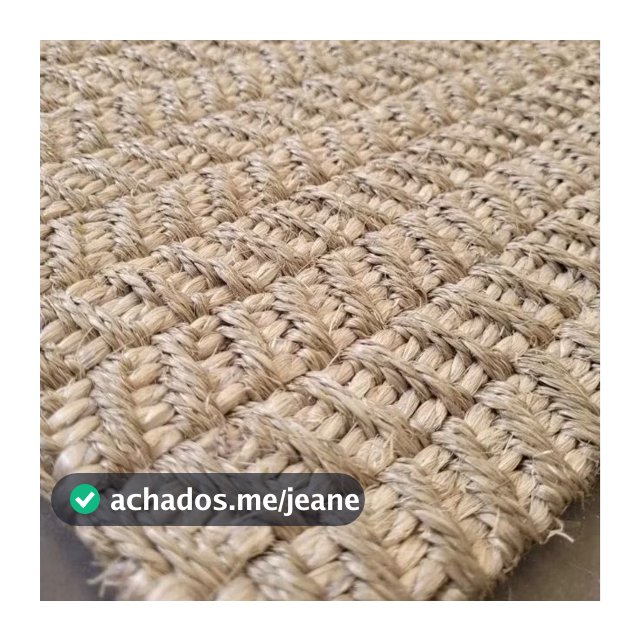 tapete sala quarta em sisal fibra natural mandacaru,Barra virada e antiderrapante